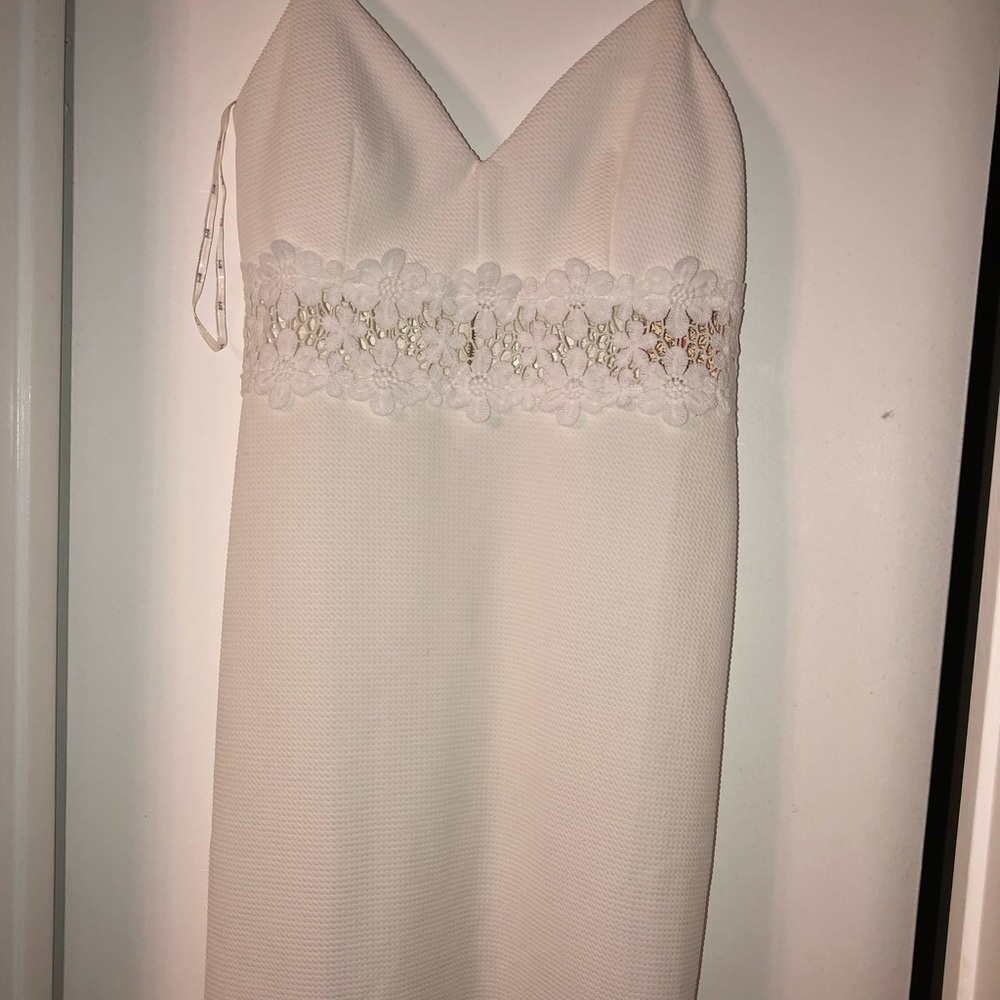 White formal dress